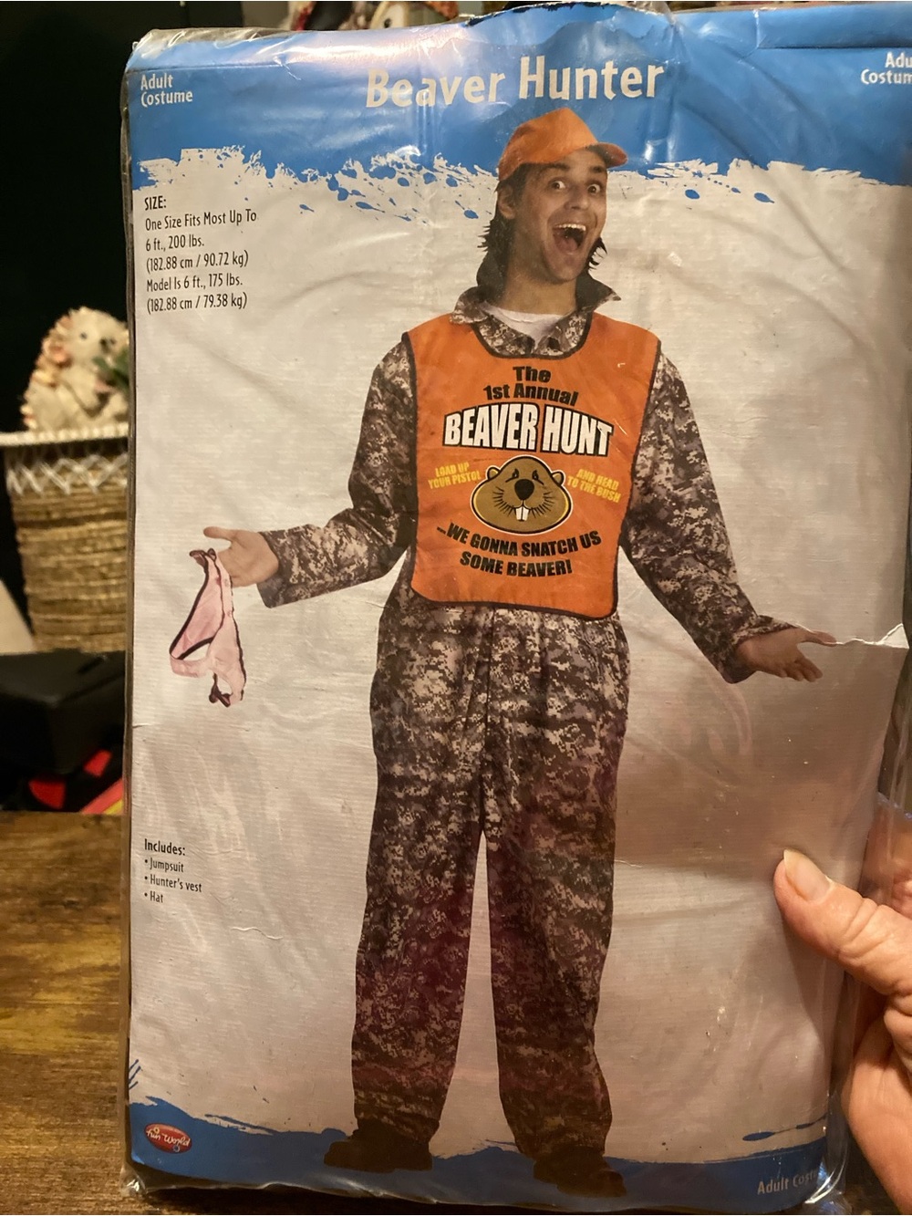 Vintage Fun World beaver hunter for cosplay